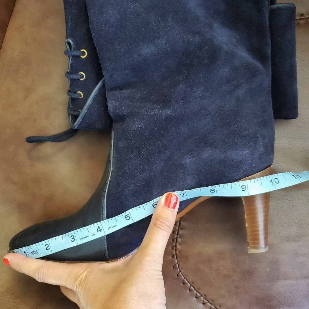 Chloé Blue Lagoon OTK Boots Suede & Leather WILL TRADE - Picture 16 of 16